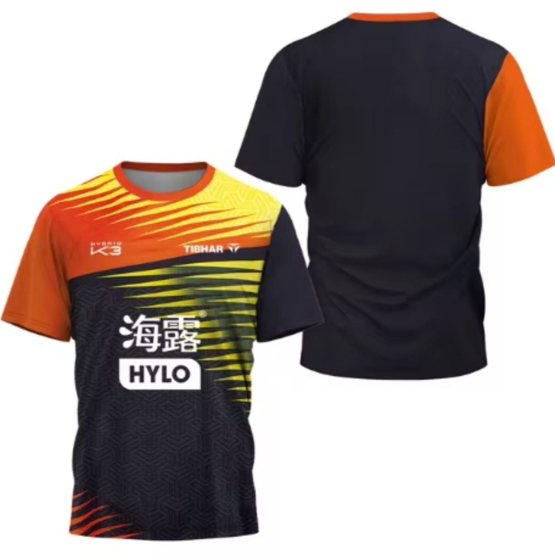 Table Tennis Outfit - Kaus Tenis Meja pria fragmen segitiga