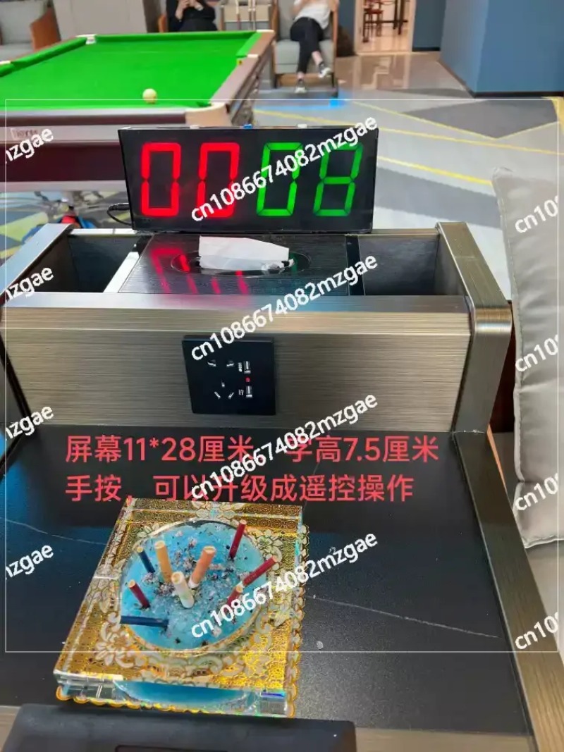Table Tennis Scoreboard - Papan Skor Digital Portabel 200x103mm untuk