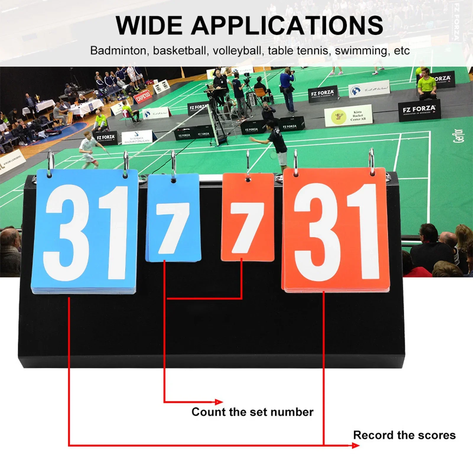 Table Tennis Scoreboard - Papan Skor Kompetisi Olahraga 4 Digit