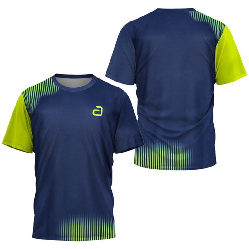 Table Tennis Outfit - Kaos Tenis Meja Pria Pola Undercurrent,