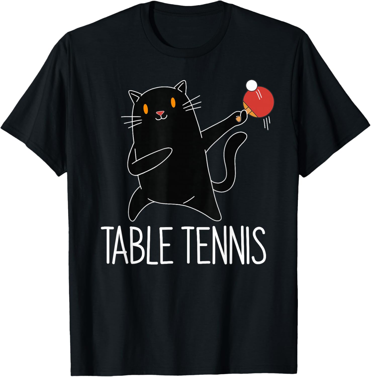 Table Tennis Outfit - Tenis Meja Kucing Hitam Pingpong Pakaian