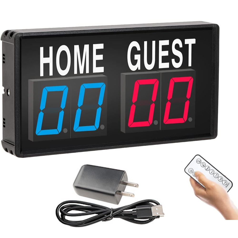 Table Tennis Scoreboard - Papan Skor LED 4 Digit Portabel