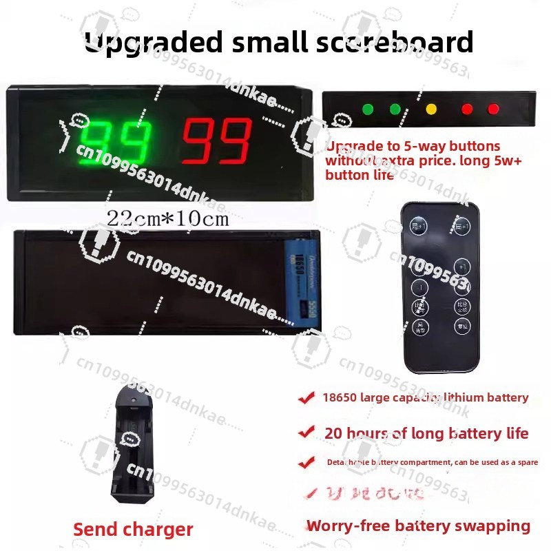 Table Tennis Scoreboard - Papan Skor Elektronik Pertandingan Bola Basket,