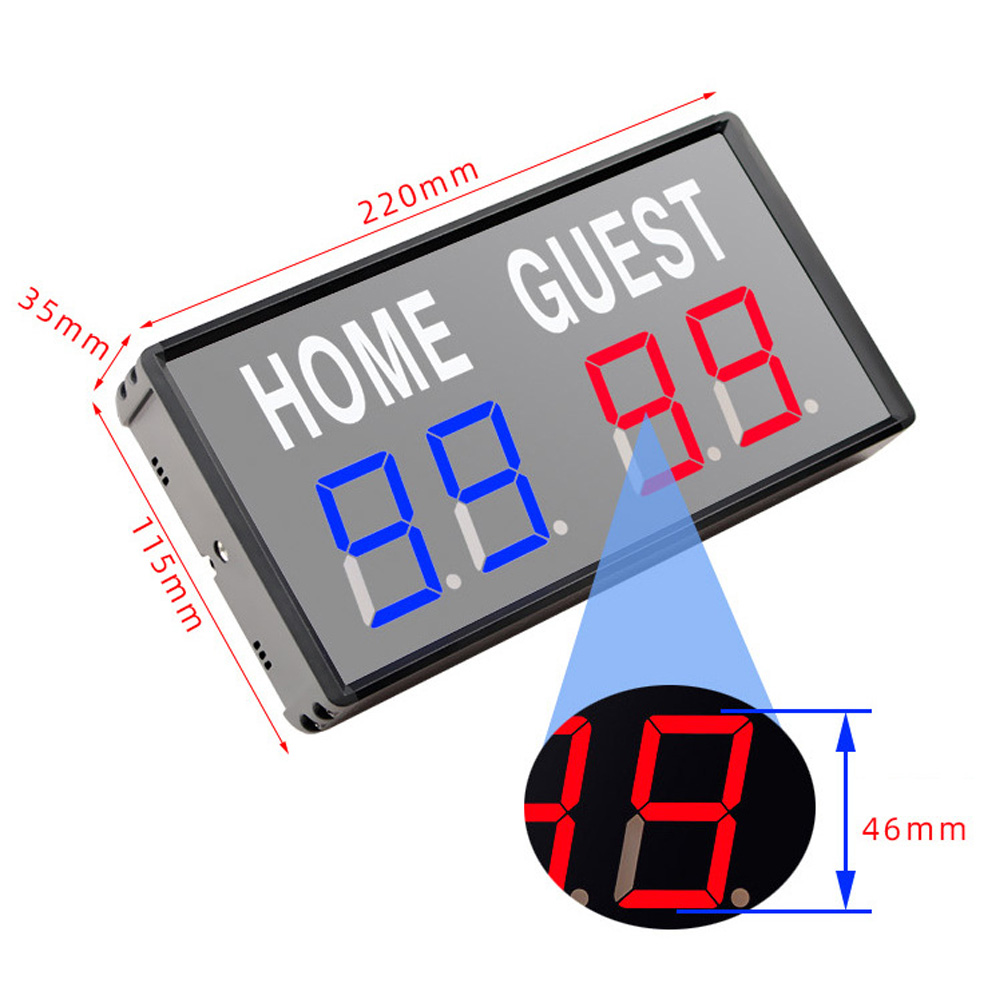 Papan Skor Elektronik LED 4 Di - Table Tennis Scoreboard ulasan dan harga
