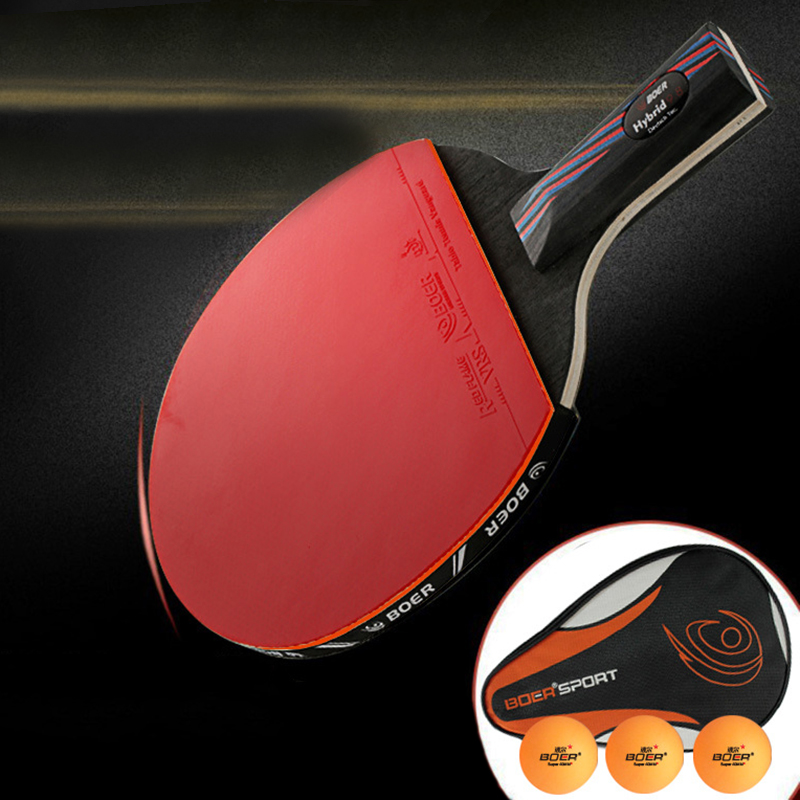 BOER Raket Tenis Meja 7 Lapis  - Forehand Training Ball ulasan dan harga