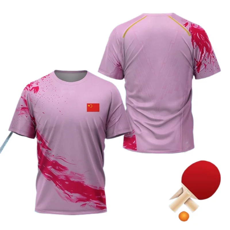 Kaus Grafis Tenis Meja CHINA D - Table Tennis Outfit ulasan dan harga