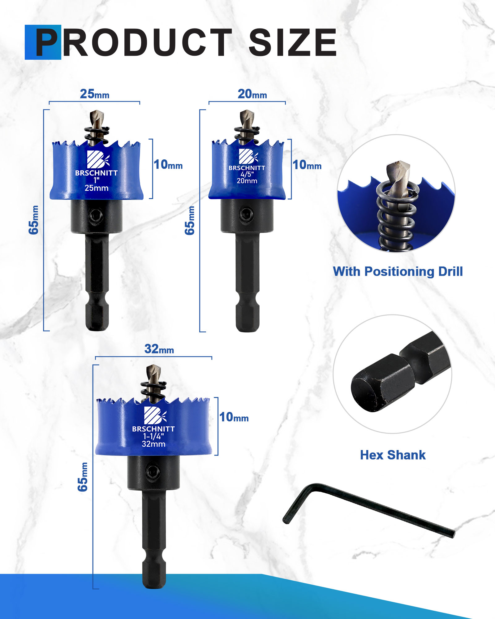 BRSCHNITT Hole Saw Drill Bimet - Table Tennis Zone ulasan dan harga