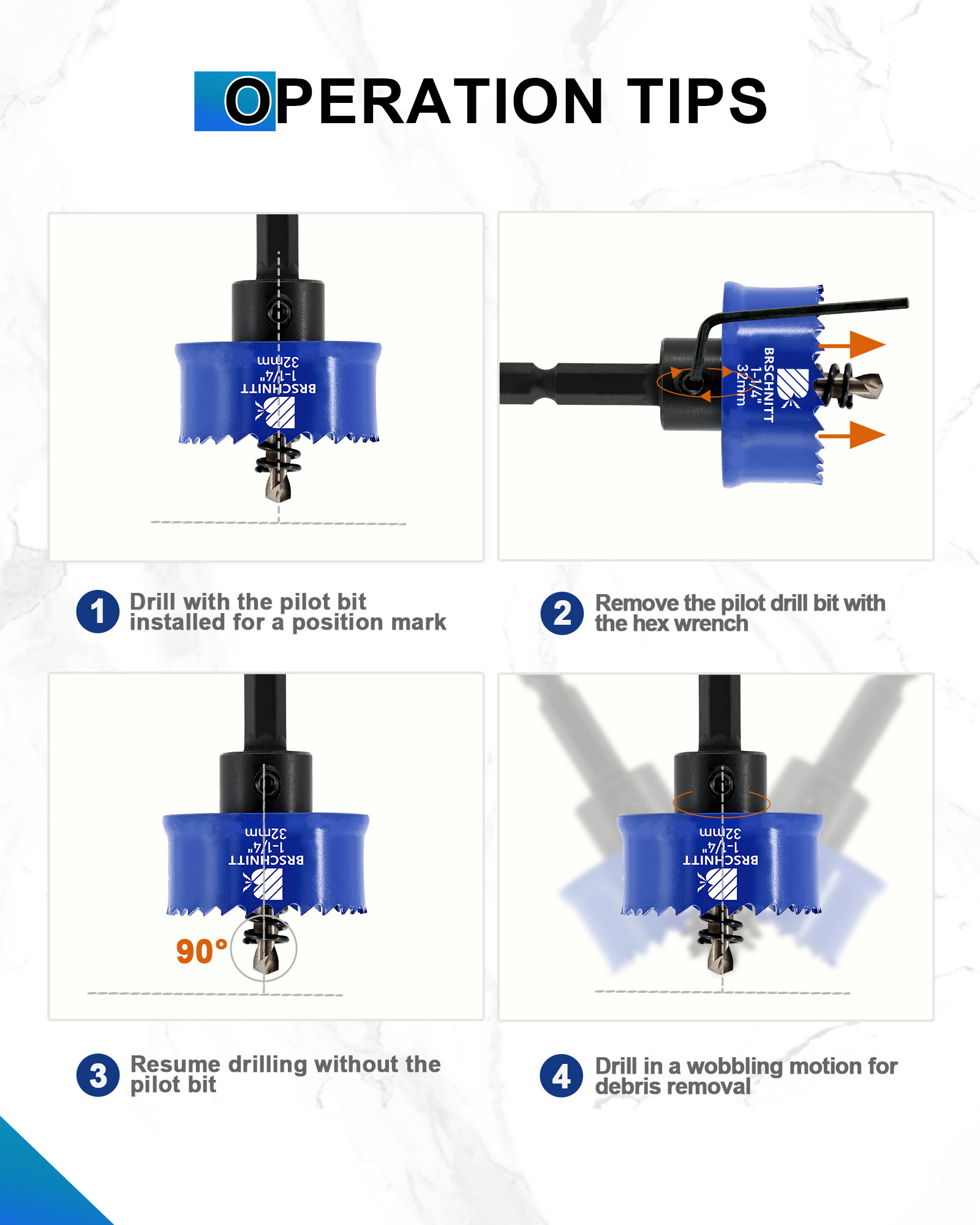 BRSCHNITT Hole Saw Drill Bimet - Table Tennis Zone ulasan dan harga